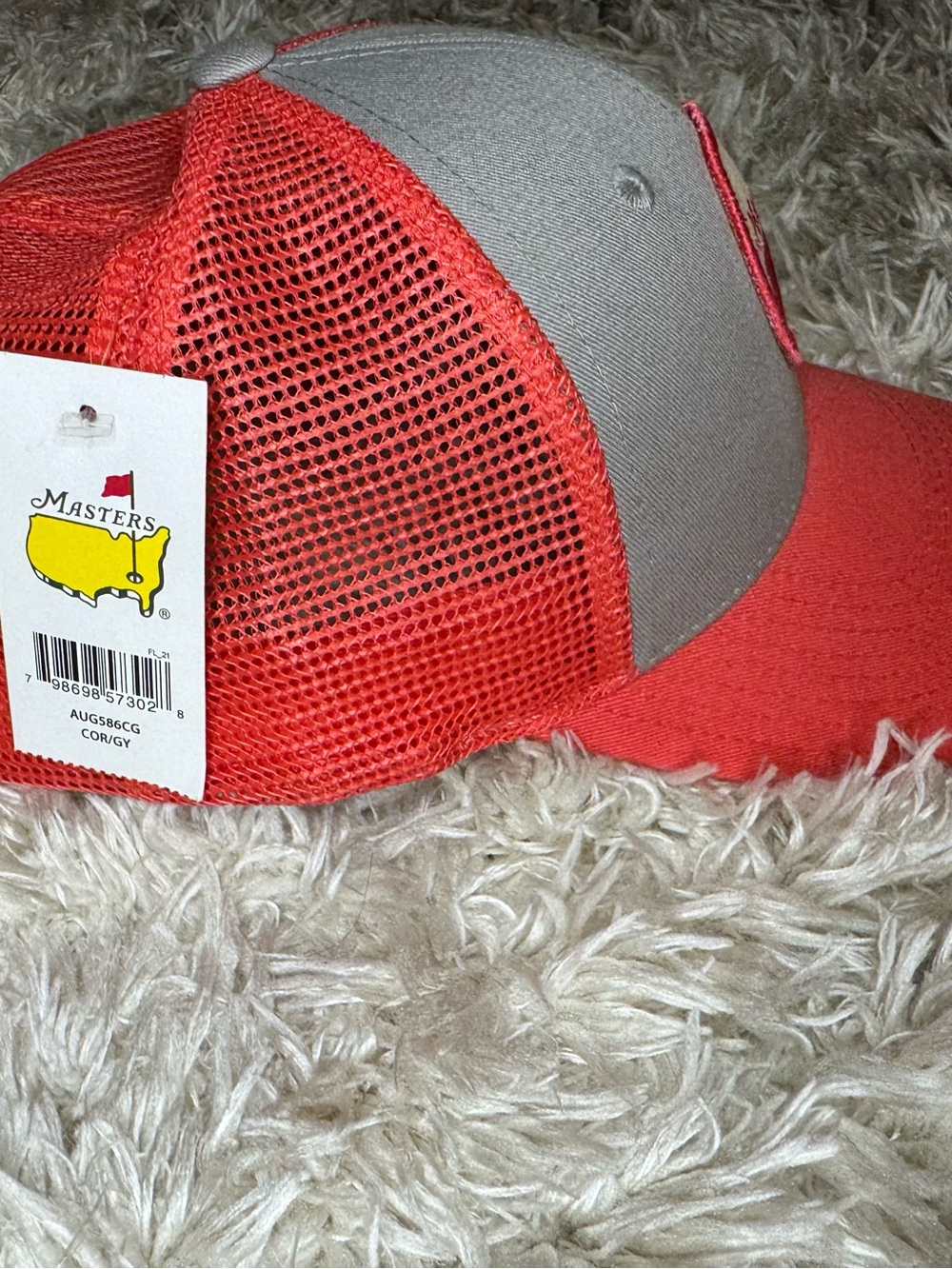 Masters Pink and Gray Ladies Fit Trucker Hat - Picture 15 of 16